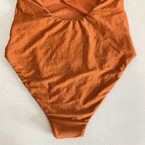 Free People It’s Now Cool The One Piece In Topaz Lurex Size Medium New - Picture 13 of 16